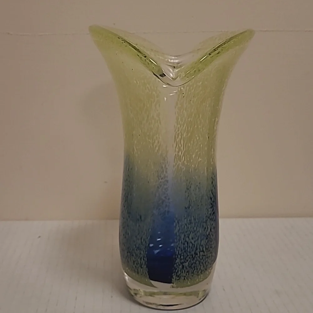 Murano Style Art Glass Vase